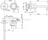 Настенный смеситель для раковины Ideal Standard CERALINE A6938XG