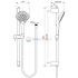 Душевой гарнитур со штангой Ideal Standard IDEALRAIN EVO JET B1762AA Душевой гарнитур со штангой Ideal Standard IDEALRAIN EVO JET B1762AA