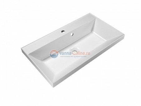 Раковина из литьевого мрамора BelBagno Aurora BB800/450-LV-MR-AST, 80x45 см