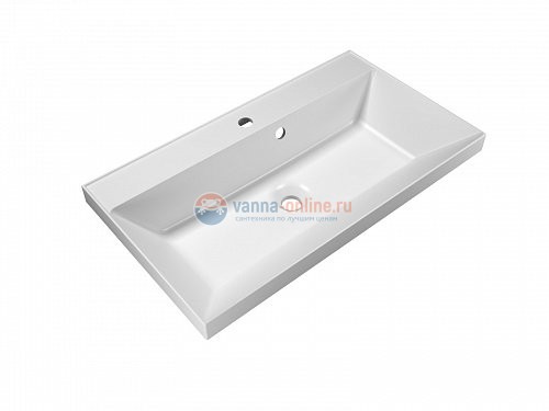 Раковина из литьевого мрамора BelBagno Aurora BB800/450-LV-MR-AST, 80x45 см