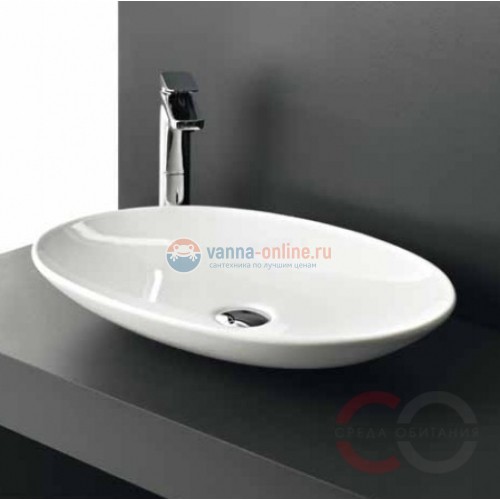 Раковина ArtCeram La Fontana LFL001 01;00, овальная белая Раковина ArtCeram La Fontana LFL001 01;00, овальная белая