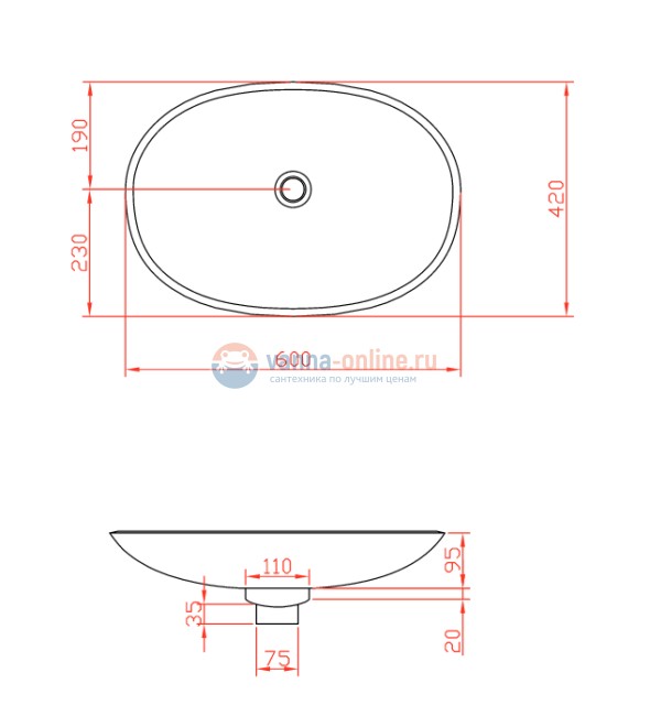 Раковина ArtCeram La Fontana LFL001 01;00, овальная белая Раковина ArtCeram La Fontana LFL001 01;00, овальная белая