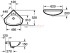 Раковина Roca Estudio 325200001 подвесная угловая Раковина Roca Estudio 325200001 подвесная угловая