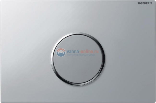 Привод бесконтактного смыва Geberit Sigma Type 10 115.907.KN.1 для унитаза, 230В, двойной смыв, пластик, матовый хром / глянцевый хром / матовый хром
