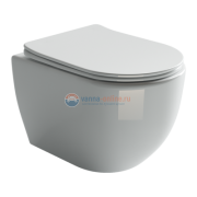 Подвесной унитаз Ceramica Nova Mia Rimless CN1805 с ультра-тонким сиденьем SoftClose, безободковый
