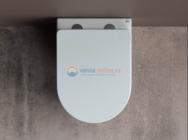 Подвесной унитаз Ceramica Nova Mia Rimless CN1805 с ультра-тонким сиденьем SoftClose, безободковый