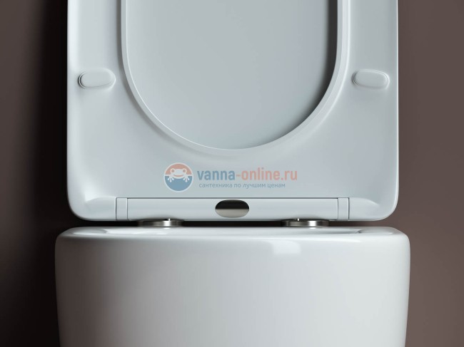 Подвесной унитаз Ceramica Nova Mia Rimless CN1805 с ультра-тонким сиденьем SoftClose, безободковый