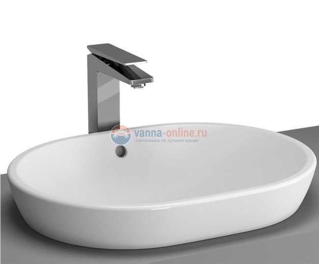 Раковина Vitra Metropole 5942B003-0012 60 см накладная, с переливом Раковина Vitra Metropole 5942B003-0012 60 см накладная, с переливом