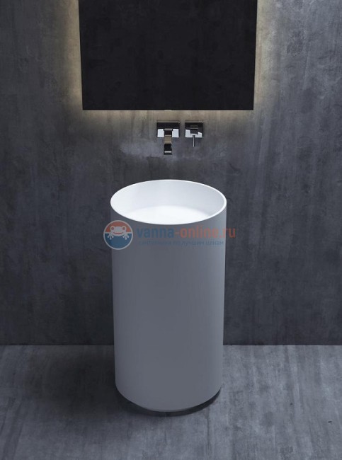 Раковина напольная Salini Armonia 01, 45 x 45 x 85 см, из материала Solix, матовая белая 130111SM Раковина напольная Salini Armonia 01, 45 x 45 x 85 см, из материала Solix, матовая белая 130111SM