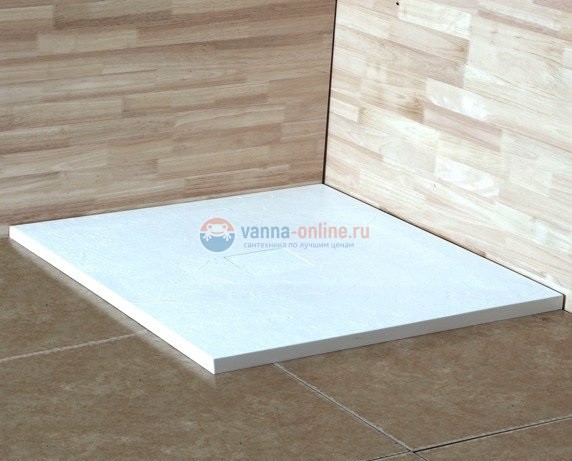 Душевой поддон RGW ST-0099W 16152099-01 90 x 90 см, квадратный, цвет белый, из искусственного камня