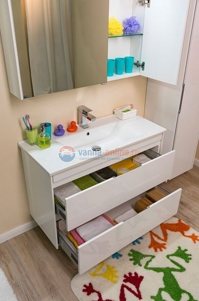 Зеркало-шкаф Aquanet Тулон 100 00183393