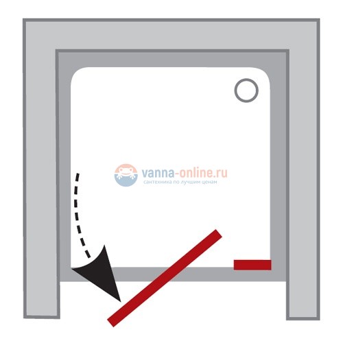 Душевая дверь Ravak Pivot PDOP2-110 03GD0100Z1, белый/транспарент