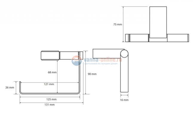 Держатель туалетной бумаги Bemeta Nero 135012220 13.1 x 7.5 x 9 см без крышки, черный Держатель туалетной бумаги Bemeta Nero 135012220 13.1 x 7.5 x 9 см без крышки, черный