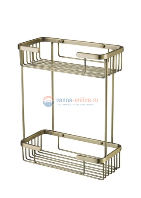 Полка 2-ярусная Timo Nelson 160083/02 antique, бронза Полка 2-ярусная Timo Nelson 160083/02 antique, бронза