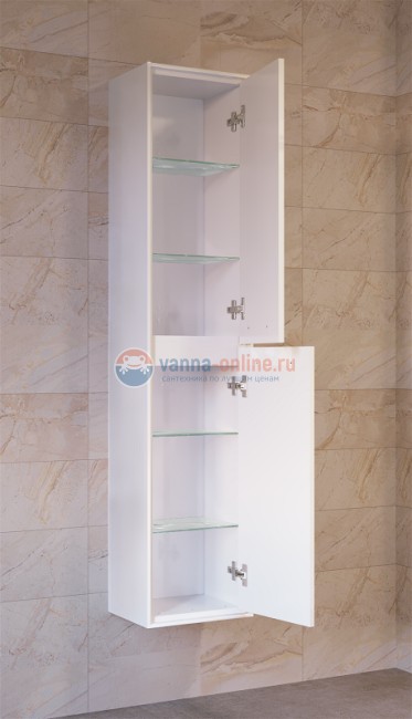 Шкаф-пенал Raval Frame 160 Fra.04.160/P/W, подвесной, белый