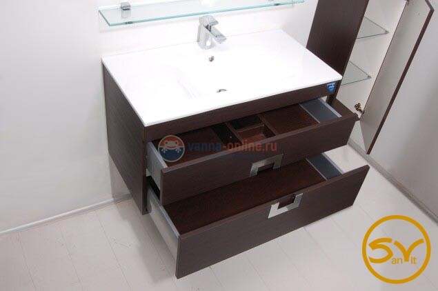 Тумба с раковиной Sanvit Квадро NEW 120 kkvadn120