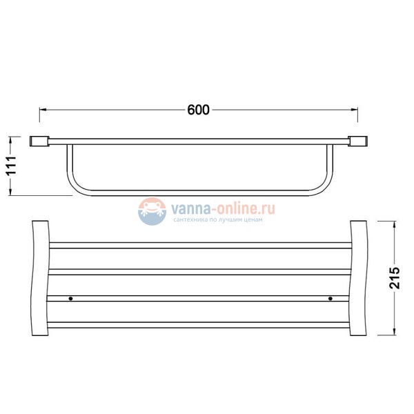 Полка Schein Swing 3210B Полка Schein Swing 3210B