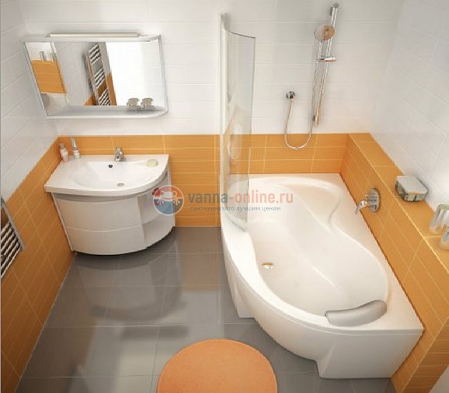 Ванна Ravak Rosa 95 160 х 95 левая/правая