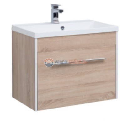 Тумба под раковину Aquanet Августа 00210029 75 см подвесная, цвет дуб сонома Тумба под раковину Aquanet Августа 00210029 75 см подвесная, цвет дуб сонома
