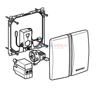 Электронный блок управления писсуаром Geberit 115.802.46.1 матовый