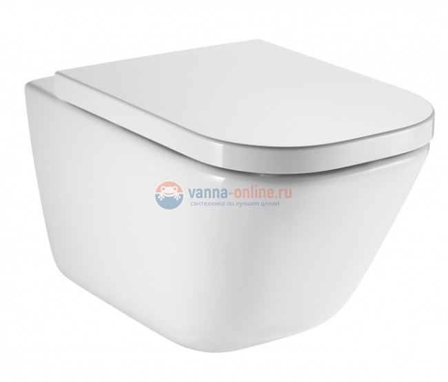 Подвесной унитаз безободковый Roca Gap Clean Rim 34647L000