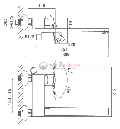 Смеситель D&K Lessing Rhein DA1323301 Смеситель D&K Lessing Rhein DA1323301