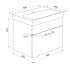 Тумба с раковиной Iddis Mirro MIR50W0i95K 50 см подвесная, белая/дерево Тумба с раковиной Iddis Mirro MIR50W0i95K 50 см подвесная, белая/дерево