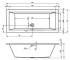 Акриловая ванна Riho Lusso 170x75 без гидромассажа