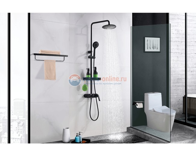 Душевая система Orans OLS-7558, черная