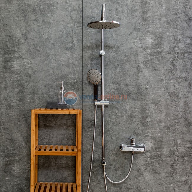 Душевая система Agger Brave A2392200 без излива, хром