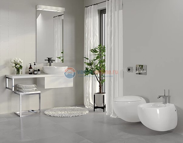 Раковина Sanita Luxe Ringo Slim RNGSLWB01S, накладная