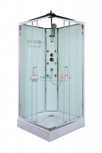 Душевая кабина BelBagno Uno-CAB-A-2-90-C-CR, 90 х 90 см