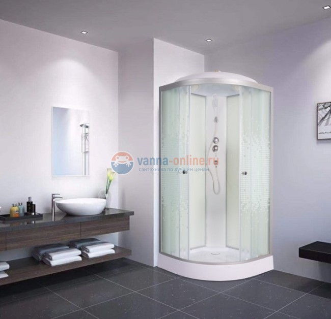 Душевая кабина Deto L 908 80 x 80 см, с крышей, стандартная