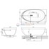 Ванна Antonio Lupi Eclipse 185 х 95,5 х 53 см отдельностоящая, овальная Ванна Antonio Lupi Eclipse 185 х 95,5 х 53 см отдельностоящая, овальная