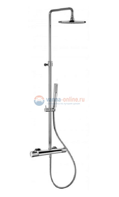 Душевая колонна Paffoni Birillo Mini ZCOL638LIQCR с термостатическим смесителем для душа