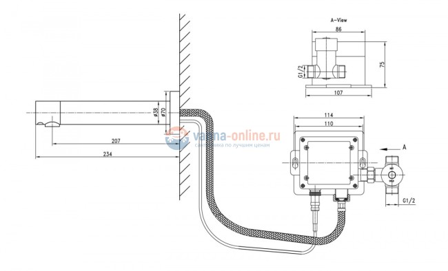Смеситель Lemark Project LM4651CE, для раковины сенсорный Смеситель Lemark Project LM4651CE, для раковины сенсорный