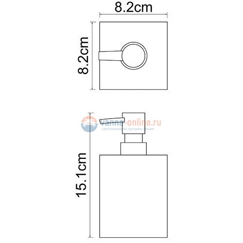 Дозатор жидкого мыла WasserKRAFT Liene 3899