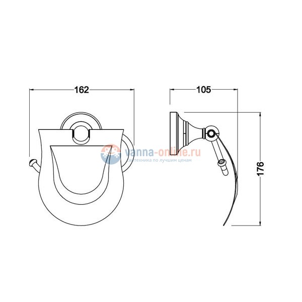 Бумагодержатель Schein Saine Gold 7053026VF