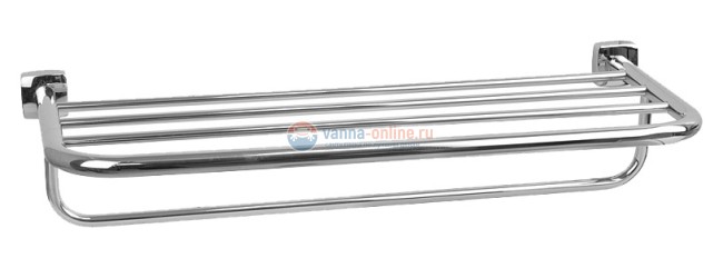 Полка Fixsen Kvadro FX-61315 для полотенец, хром