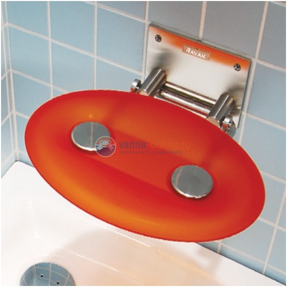 Сиденье универсальное Ravak OVO-P ORANGE, B8F0000005