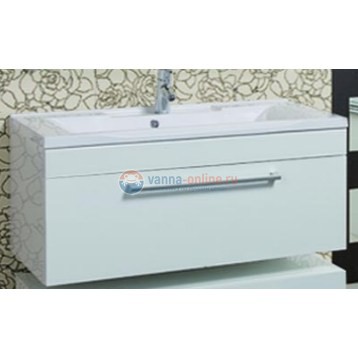Тумба под раковину Акватон МАДРИД 120 М c 1 ящиком, 1A168701MA010, белый