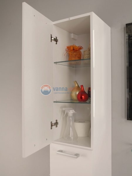 Тумба под раковину Акватон МАДРИД 120 М c 1 ящиком, 1A168701MA010, белый