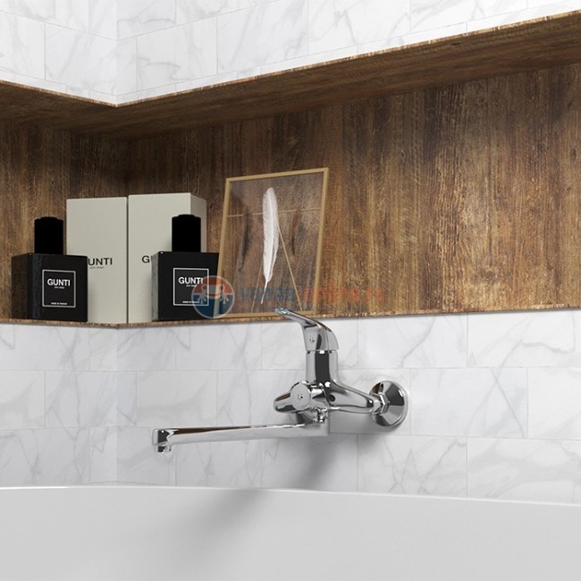 Смеситель для ванны Paini Trento с длинным изливом без аксессуара Смеситель для ванны Paini Trento с длинным изливом без аксессуара