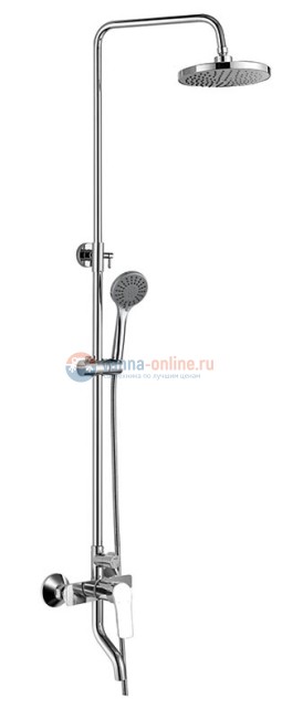 Душевая система Agger Merry A1393300 с поворотным изливом, хром Душевая система Agger Merry A1393300 с поворотным изливом, хром