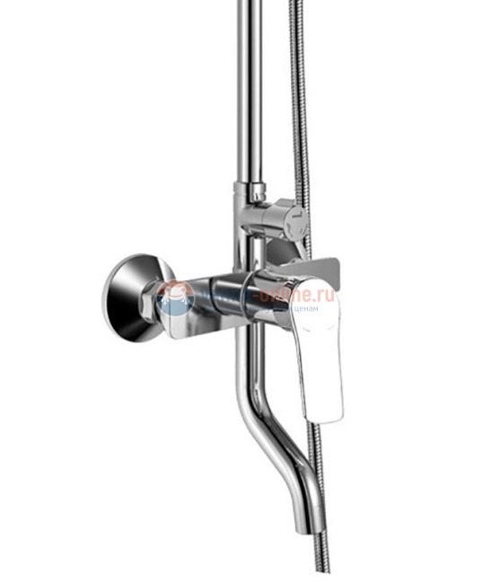 Душевая система Agger Merry A1393300 с поворотным изливом, хром Душевая система Agger Merry A1393300 с поворотным изливом, хром