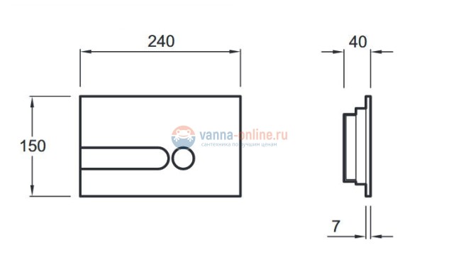 Кнопка смыва Jacob Delafon E4326-38R цвет матовый велюр (супер сталь) Кнопка смыва Jacob Delafon E4326-38R цвет матовый велюр (супер сталь)