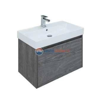 Тумба под раковину Aquanet Nova Lite 60, 1 + 1 ящик в ящике, дуб рошелье