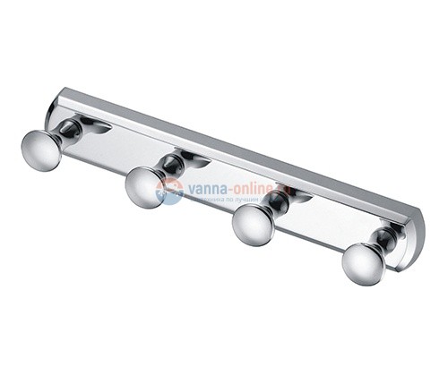 Крючок настенный WasserKRAFT 1074, 4 крючка Крючок настенный WasserKRAFT 1074, 4 крючка