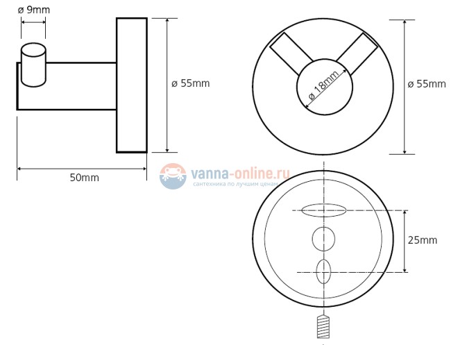 Крючок двойной Bemeta Neo 104106035 5.5 x 5 x 5.5 см, хром матовый Крючок двойной Bemeta Neo 104106035 5.5 x 5 x 5.5 см, хром матовый