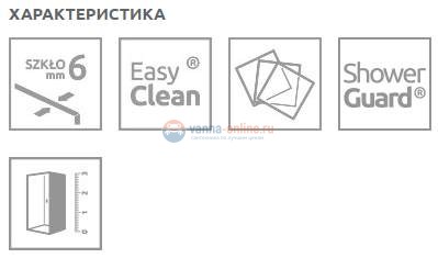 Шторка на ванну Radaway EOS II PND 110 206211-01R/L